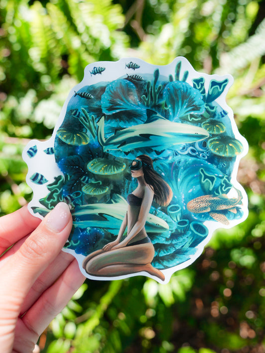 CORAL BOMBIE GIRL STICKER