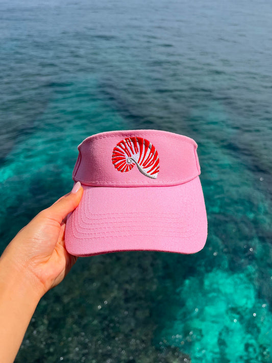 PINK NAUTILUS VISOR HAT