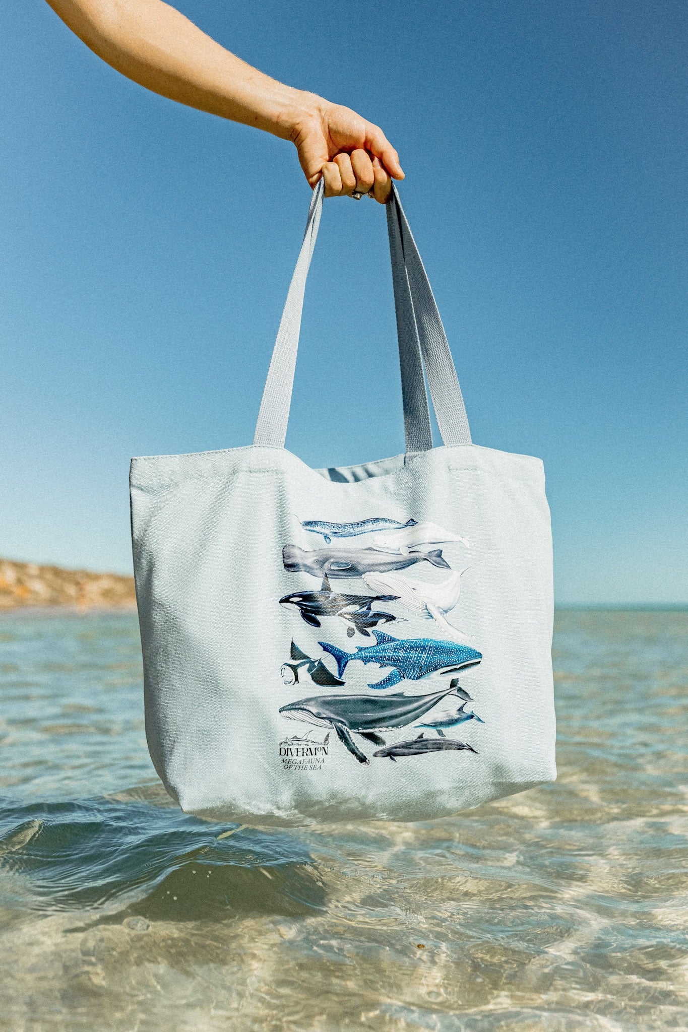 MEGAFAUNA BLUE TOTE BAG XL