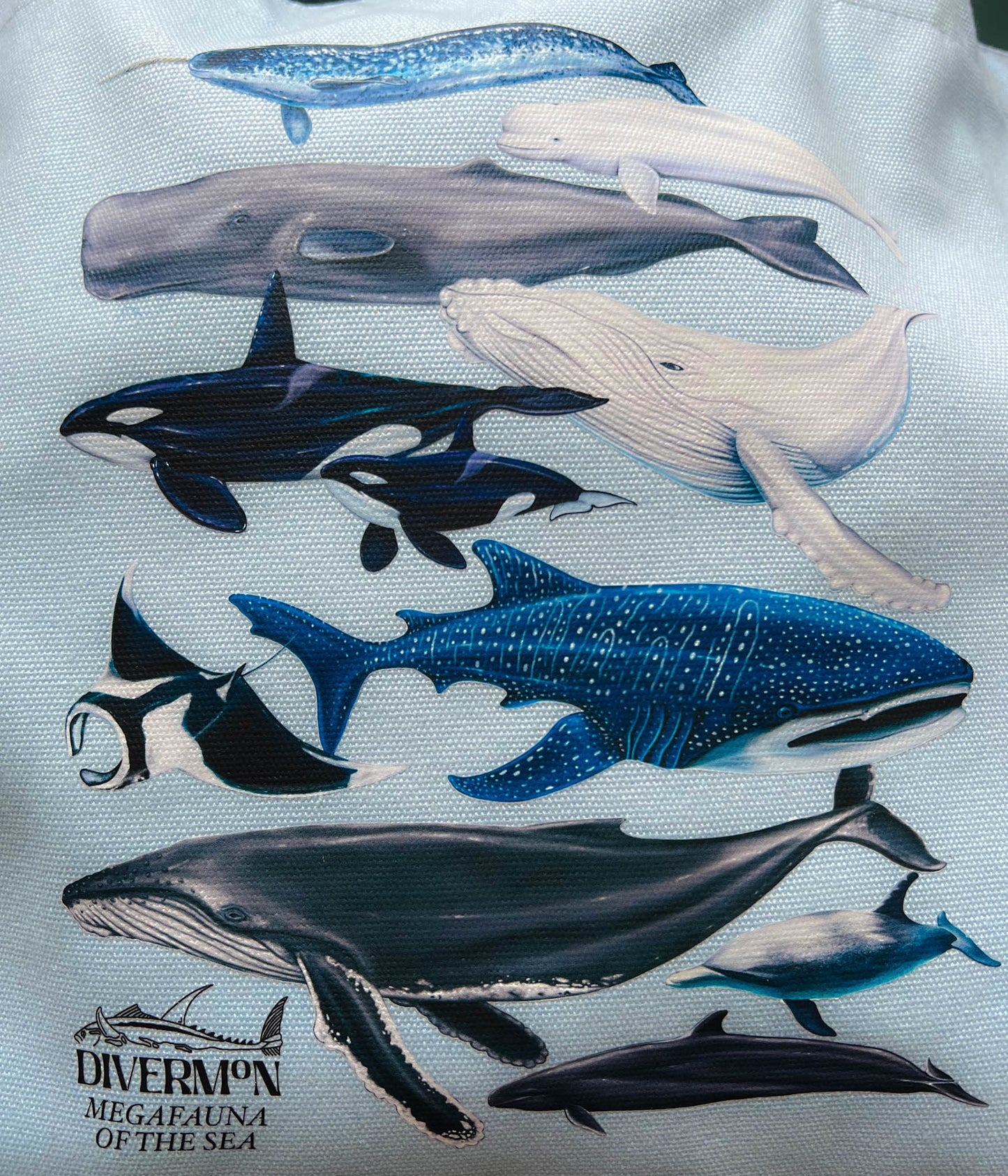 MEGAFAUNA BLUE TOTE BAG XL