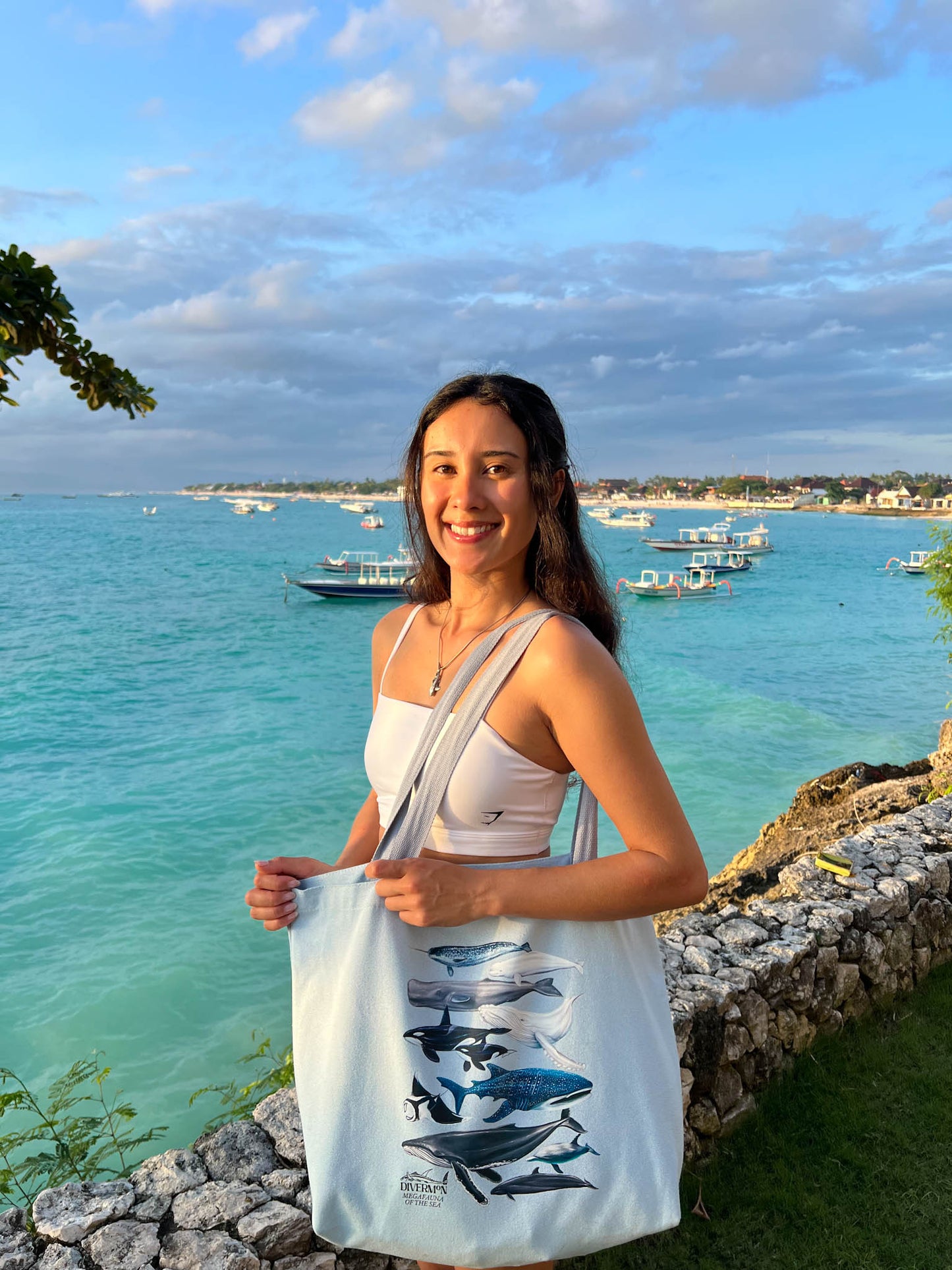 MEGAFAUNA BLUE TOTE BAG XL