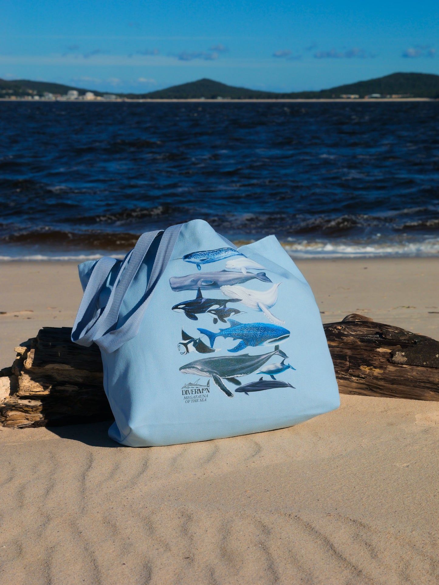 MEGAFAUNA BLUE TOTE BAG XL