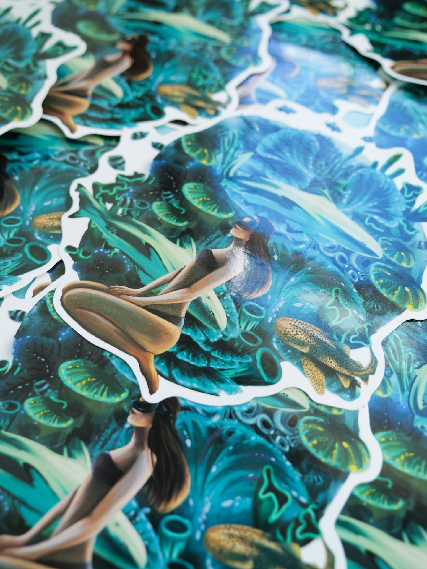 CORAL BOMBIE GIRL STICKER