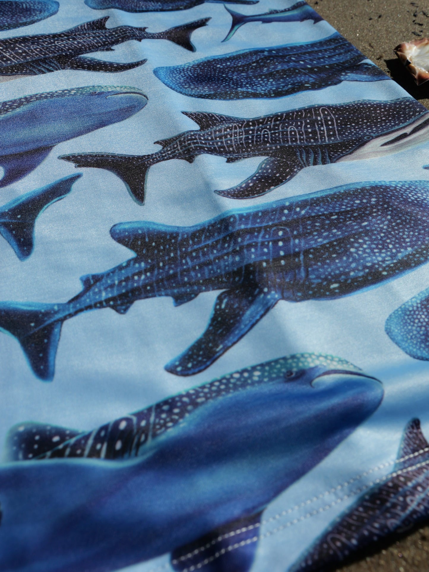 WHALE SHARK BLUE UV GAITER HEADWEAR