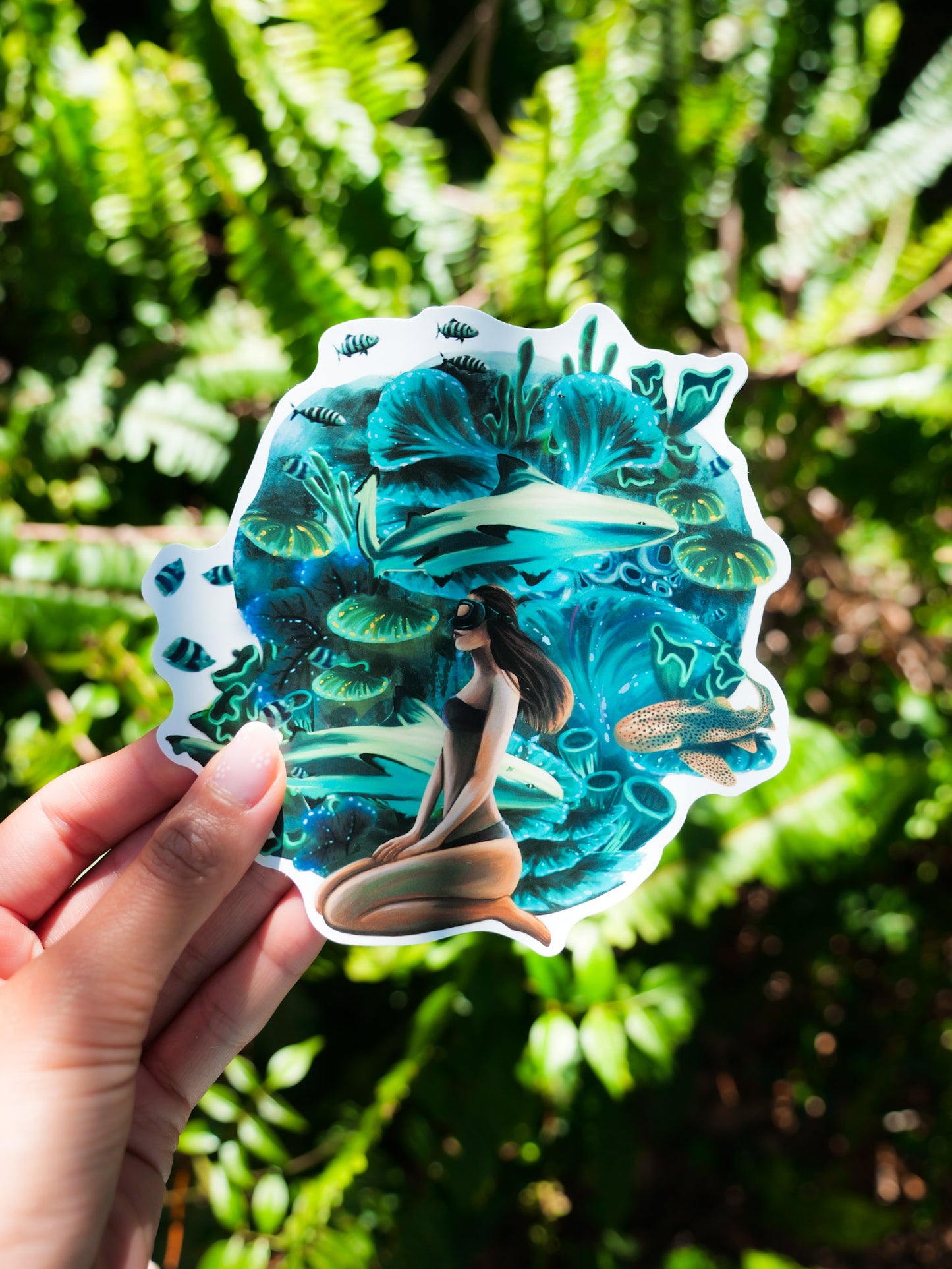 CORAL BOMBIE GIRL STICKER