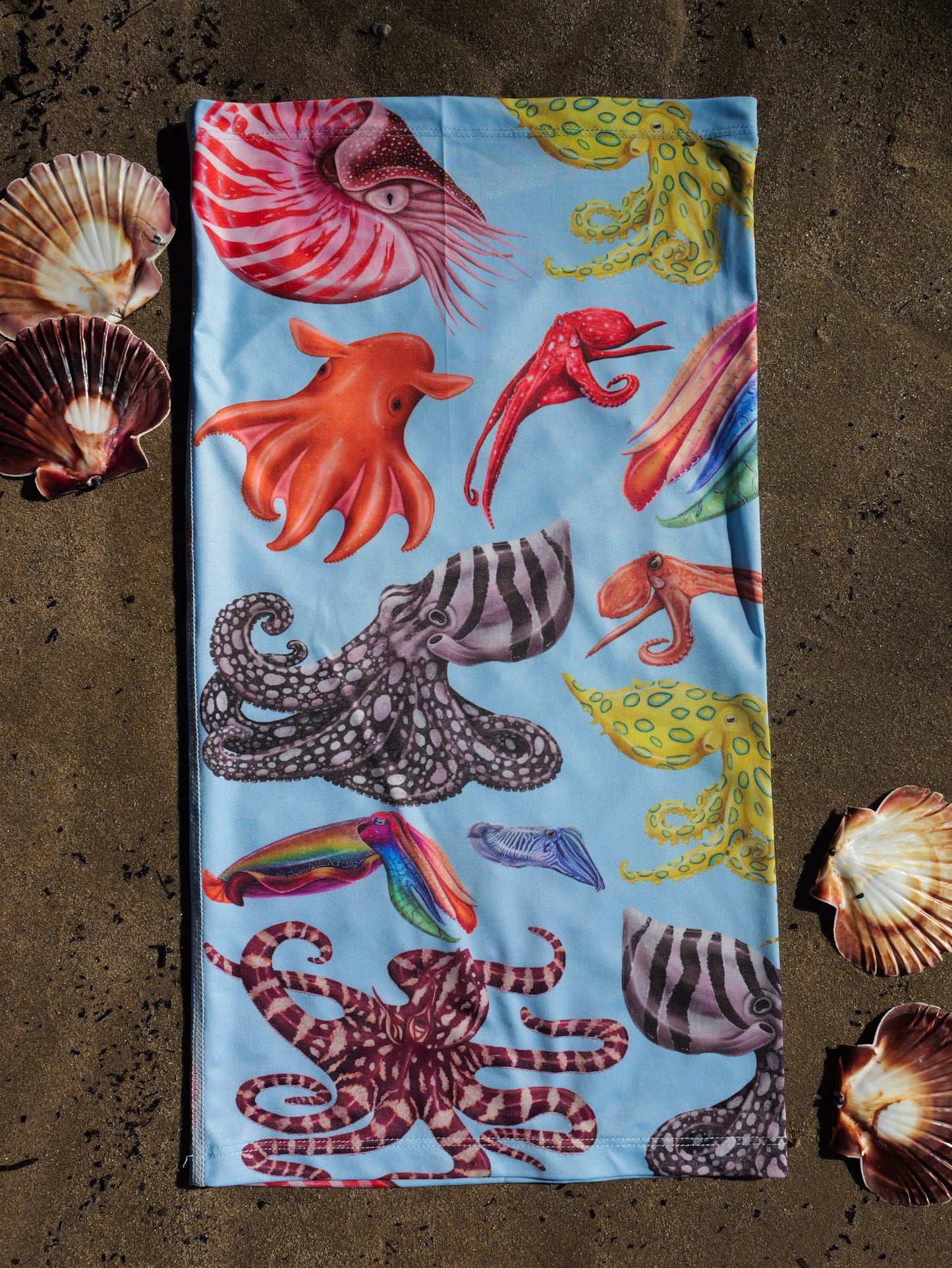 CEPHALOPOD BLUE UV GAITER HEADWEAR