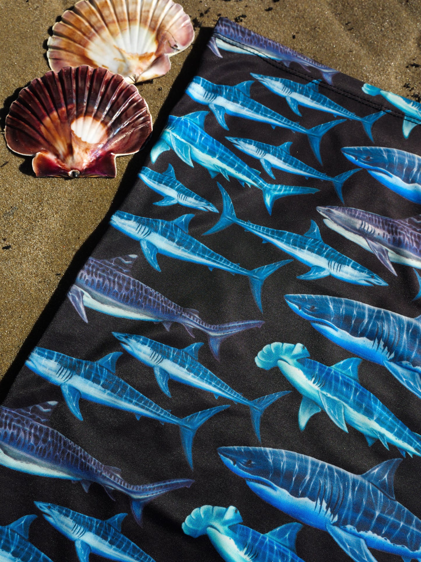 SHARKS BLACK UV GAITER HEADWEAR