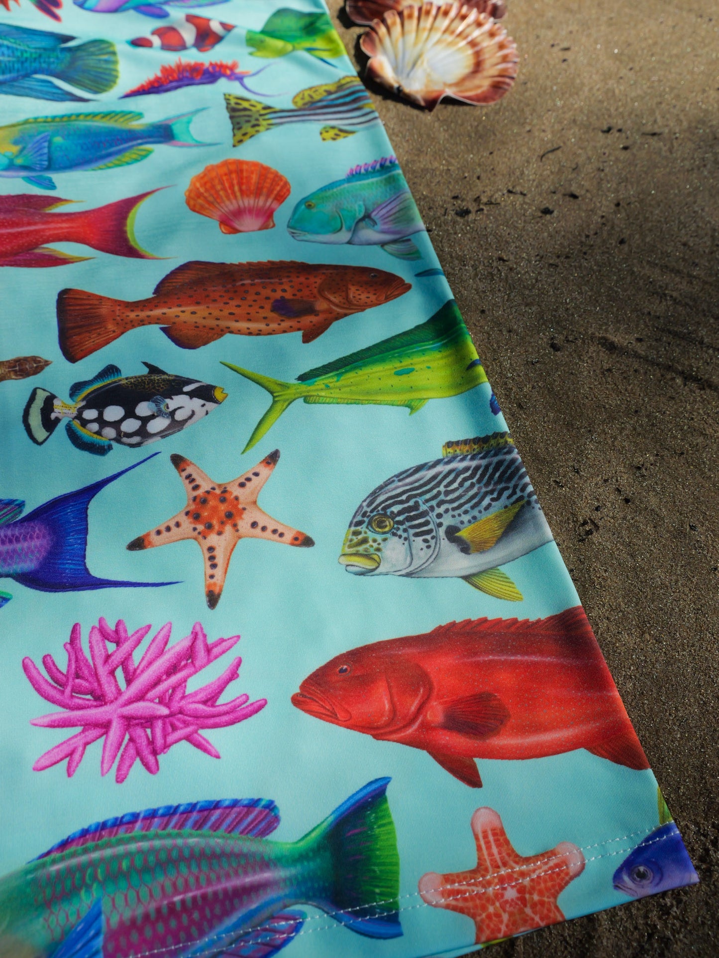 TROPICAL DREAM AQUA UV GAITER HEADWEAR