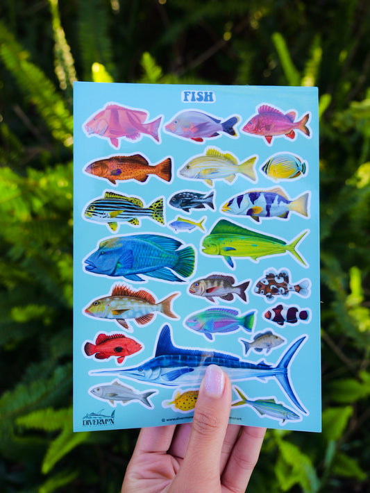 FISH sticker sheet