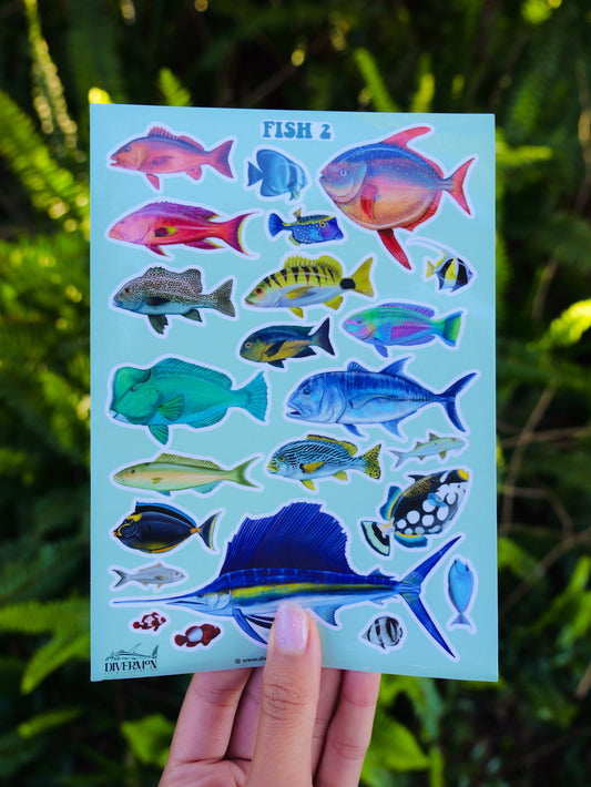 FISH 2 sticker sheet