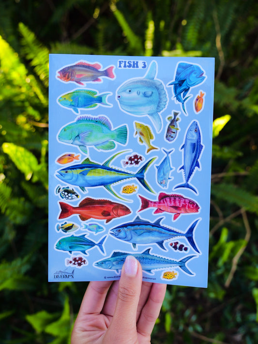 FISH 3 sticker sheet