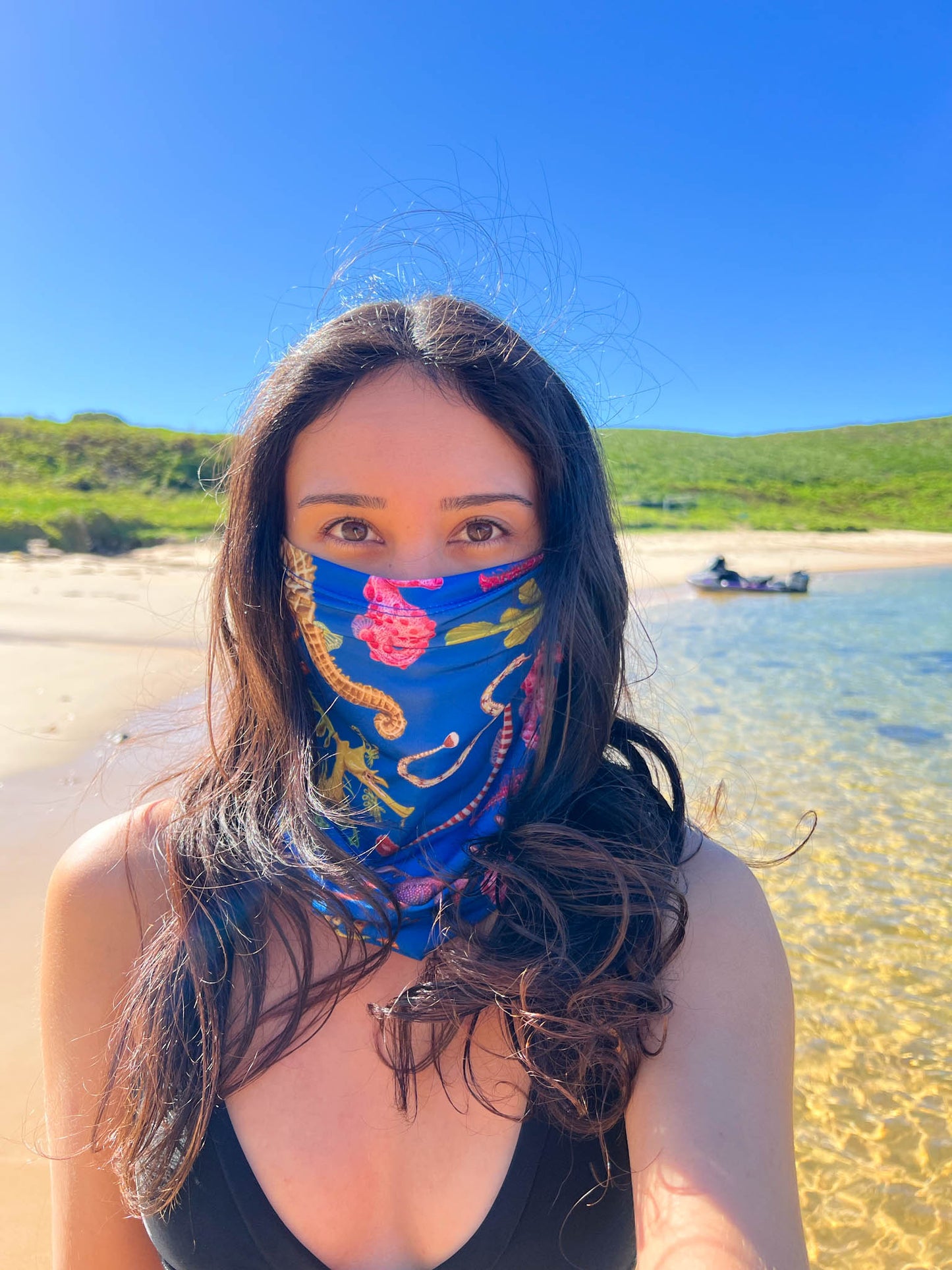 SEAHORSE DARK BLUE GAITER