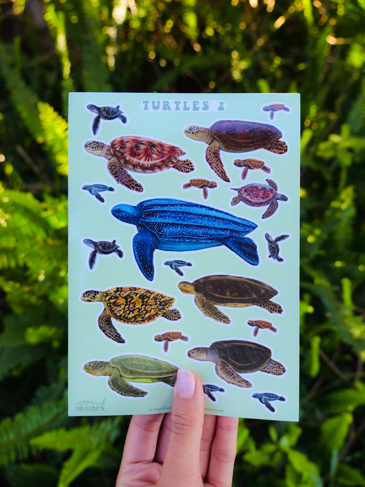 TURTLES 2 sticker sheet