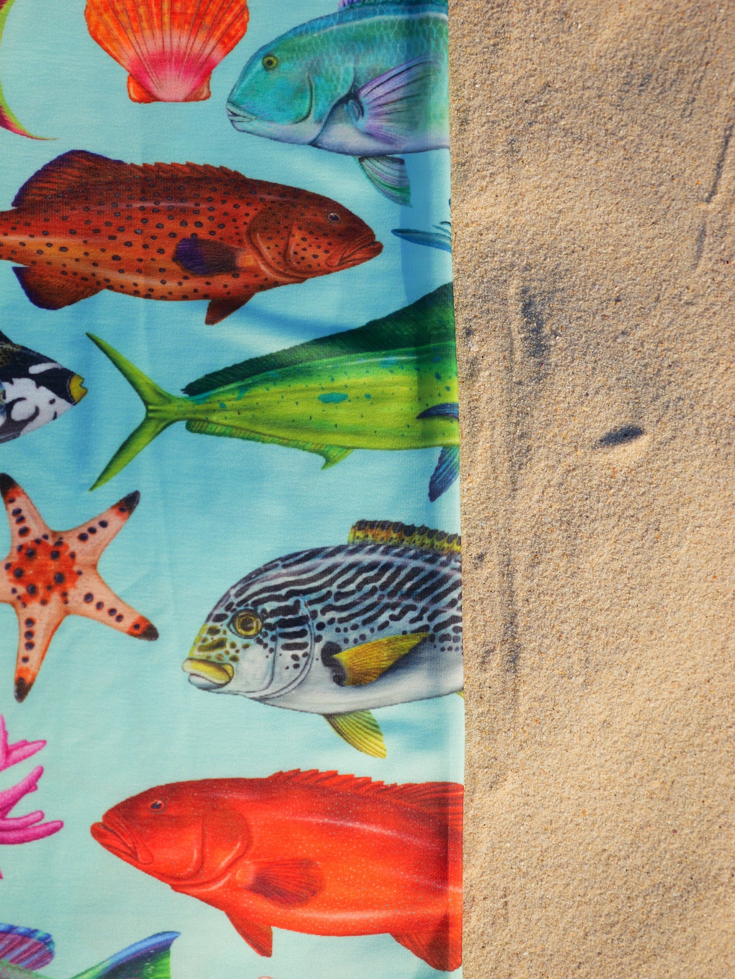 TROPICAL DREAM AQUA UV GAITER HEADWEAR