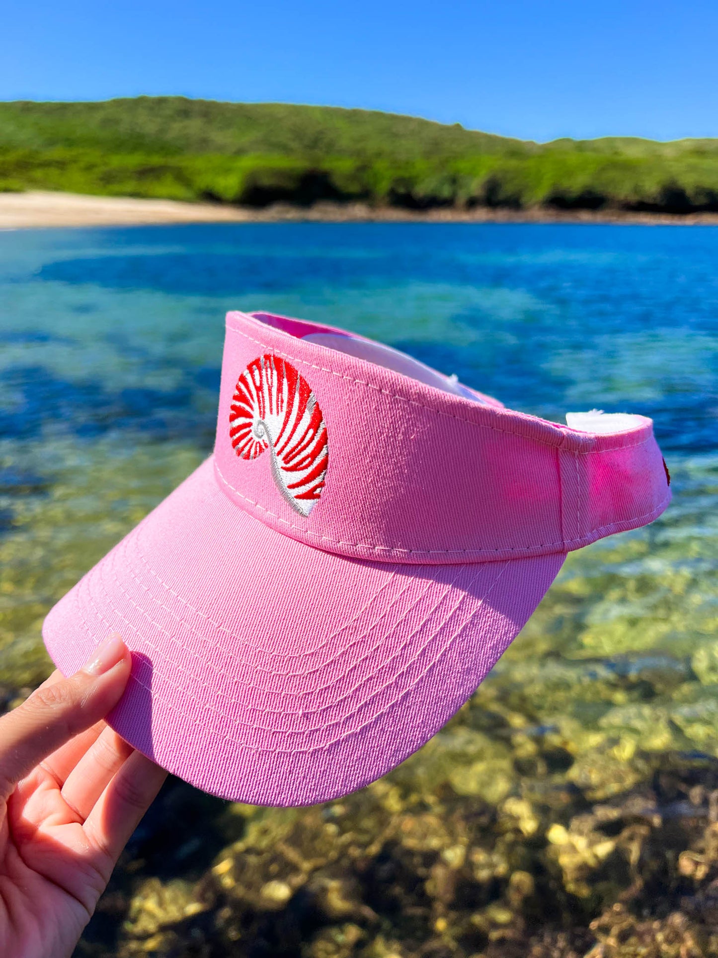 PINK NAUTILUS VISOR HAT