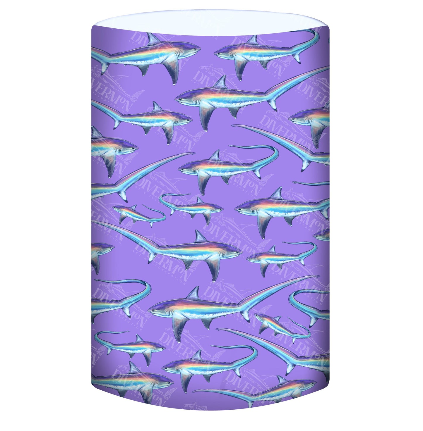 SHARK WEEK PURPLE UV GAITER HEADWEAR