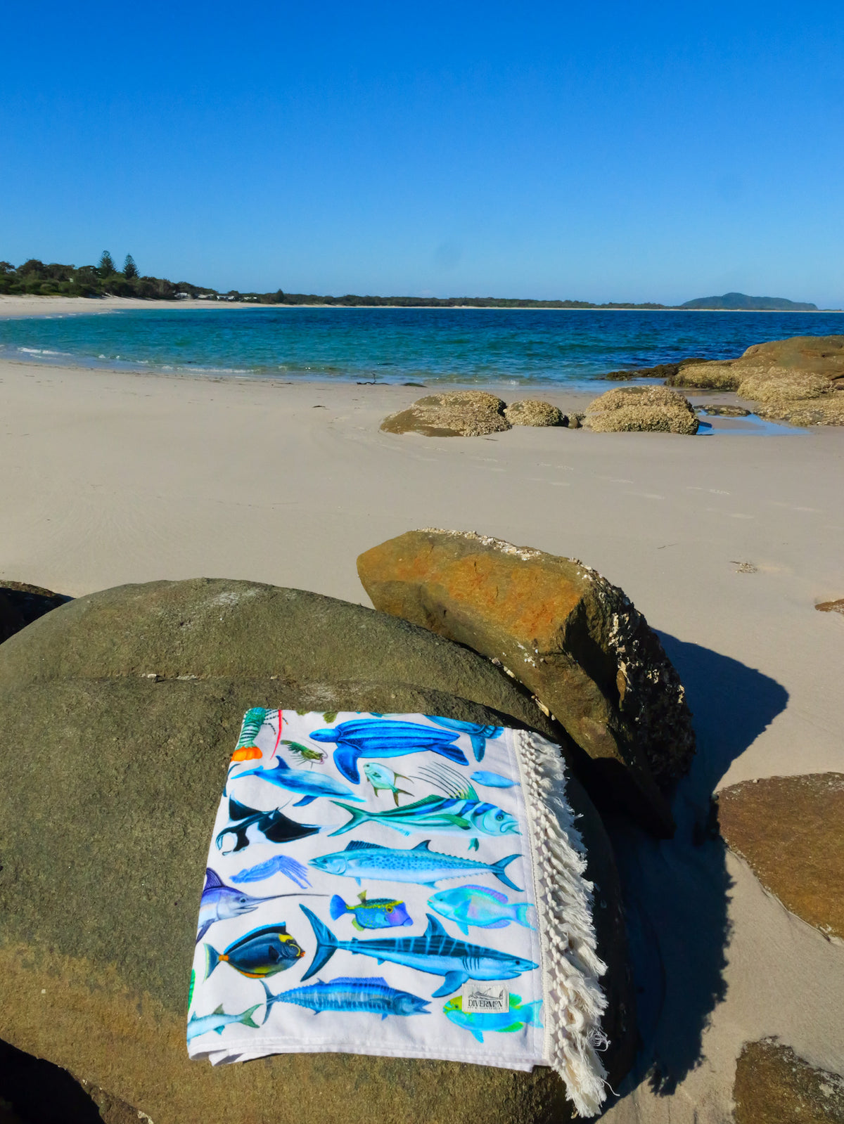 Rainbow towel XL