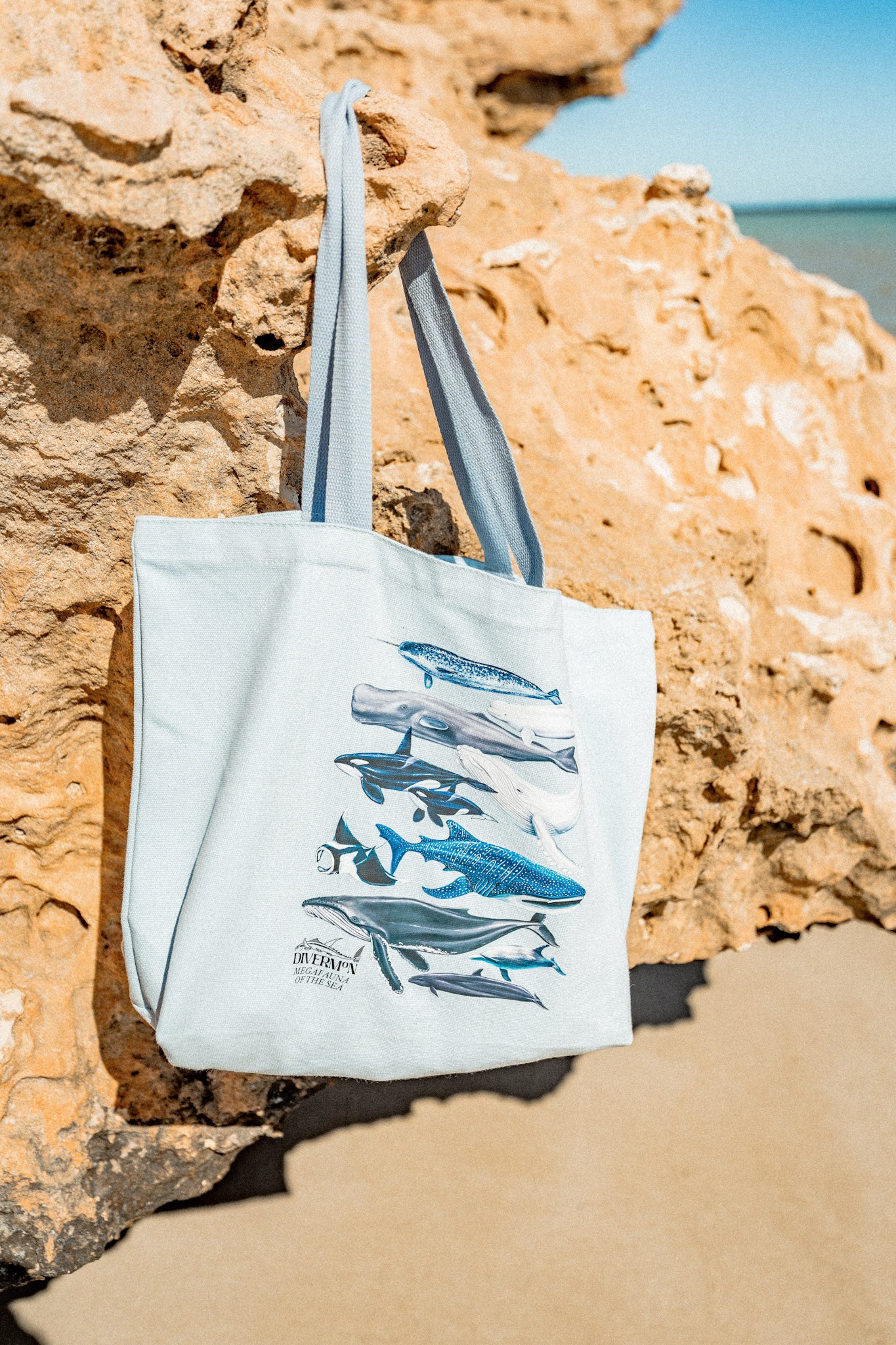 MEGAFAUNA BLUE TOTE BAG XL