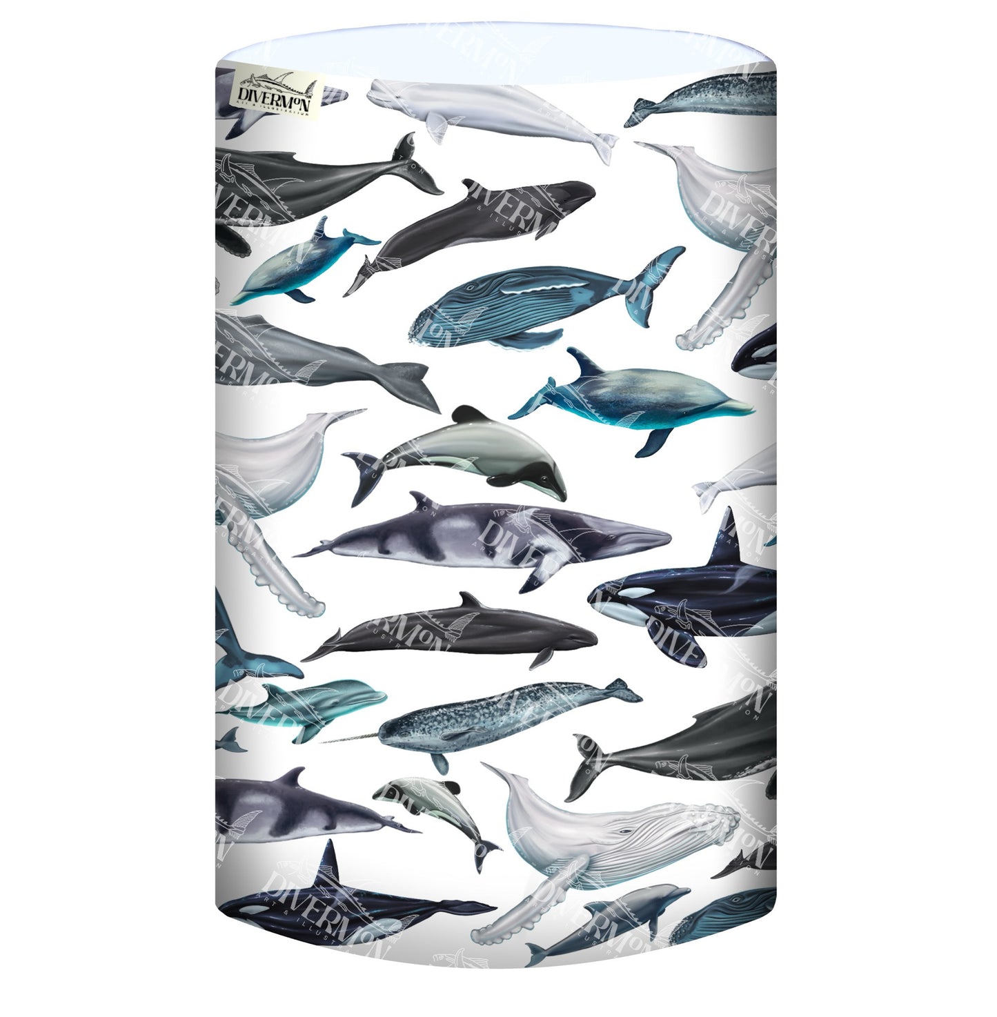 CETACEANS WHITE UV GAITER HEADWEAR