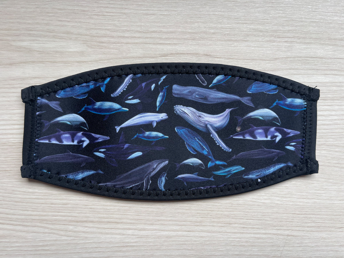 DISCOUNTED (FAULTY) BLACK CETACEAN NEOPRENE MASK TAMER