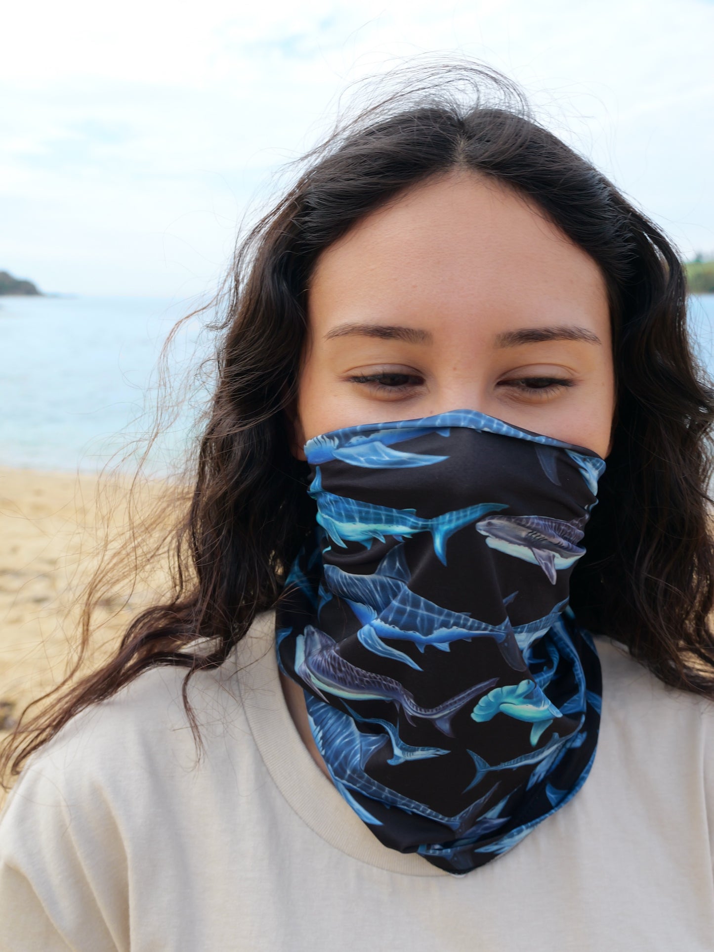 SHARKS BLACK GAITER
