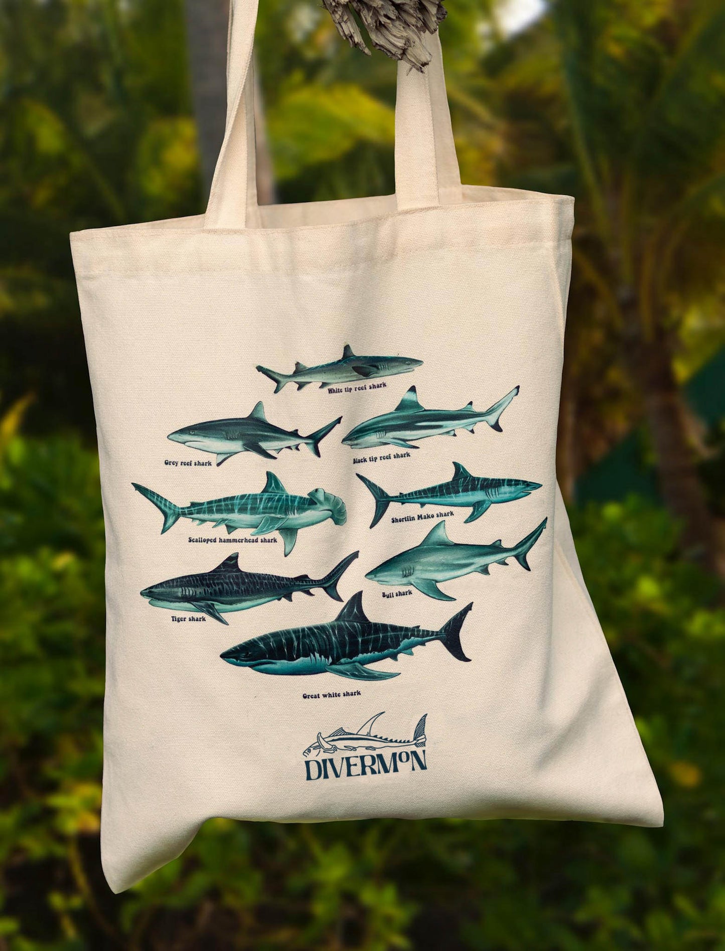 SHARKS "FOR THE FIN" TOTE BAG