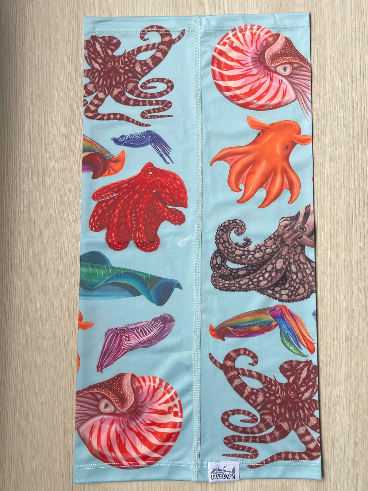 DISCOUNTED (FAULTY) CEPHALOPOD BLUE GAITER HEADWEAR