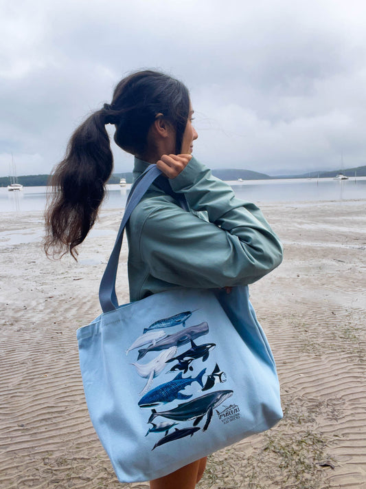 MEGAFAUNA BLUE TOTE BAG XL