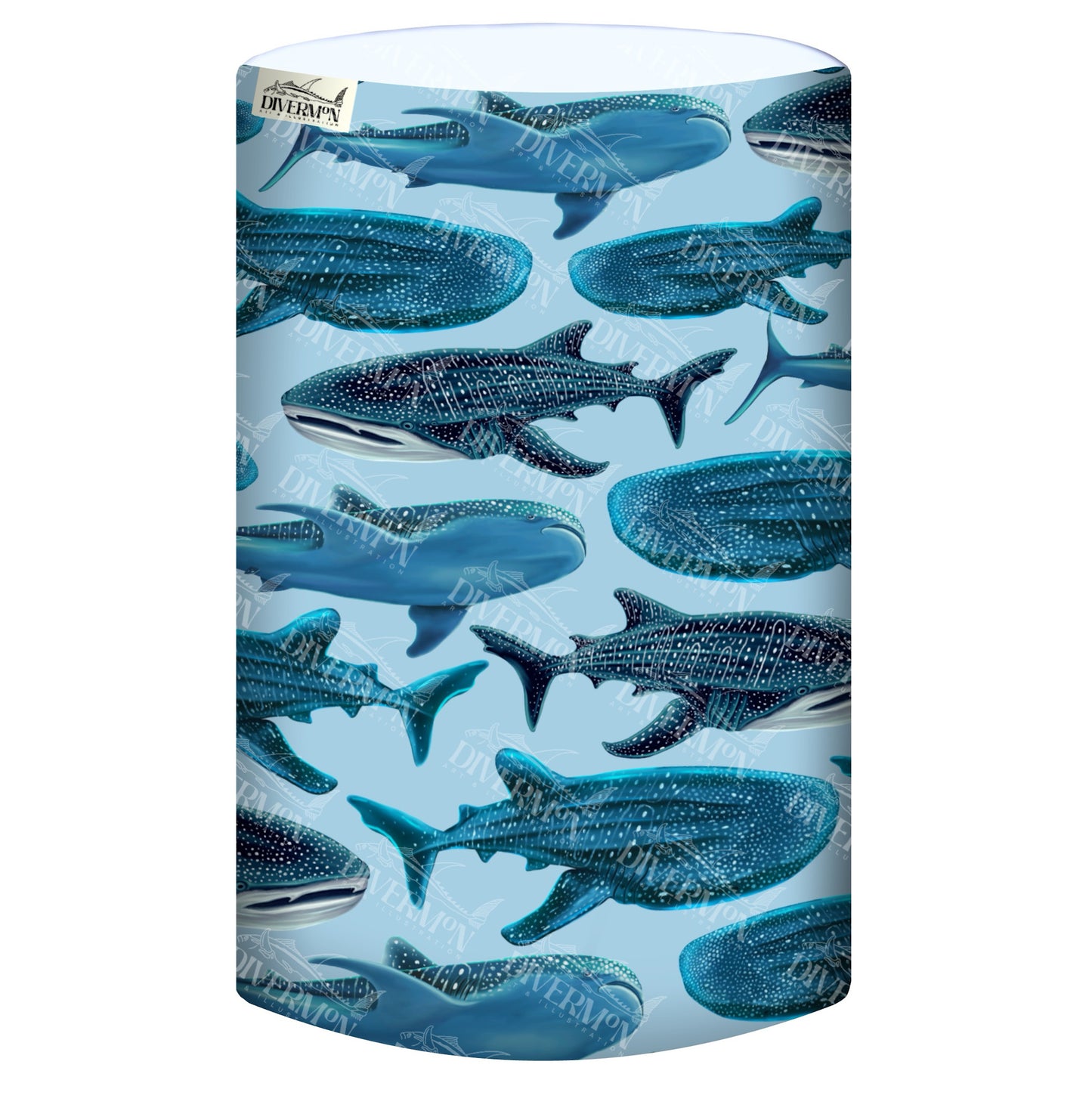 WHALE SHARK BLUE UV GAITER HEADWEAR