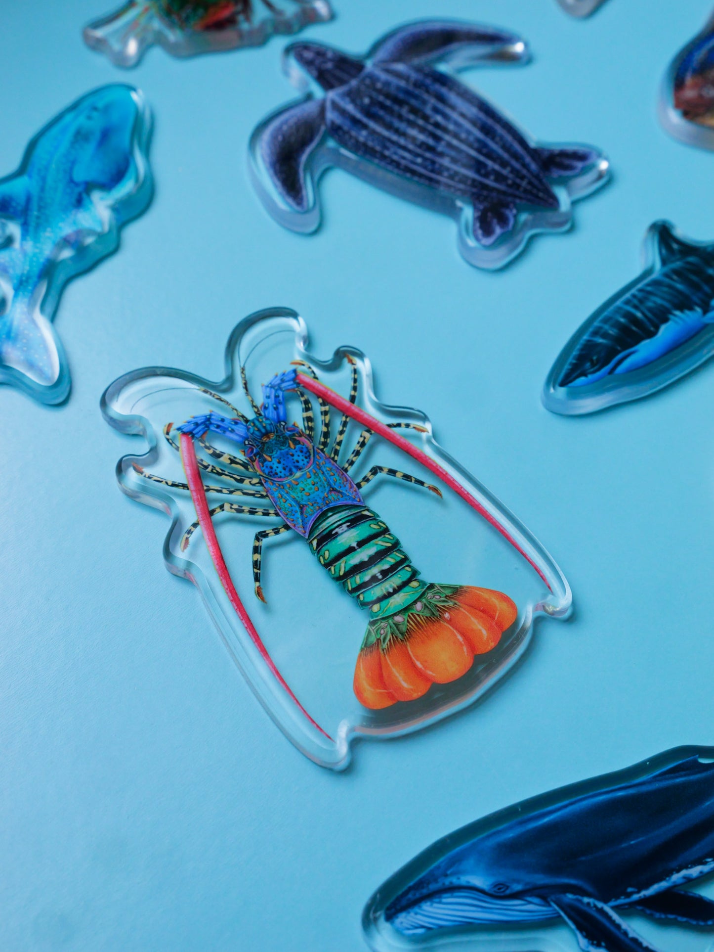 ORNATE LOBSTER FRIDGE MAGNET