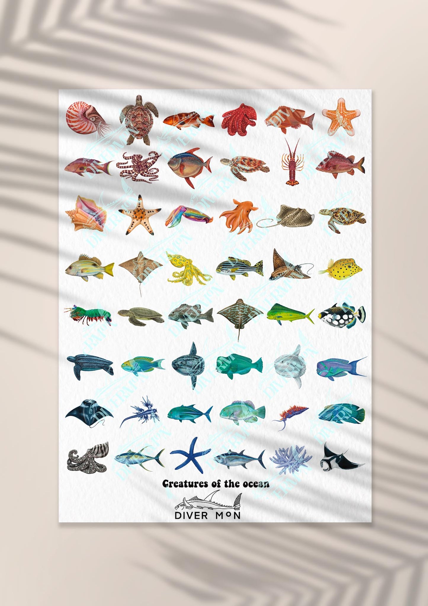 Creatures of the ocean Giclée Fine Art Print