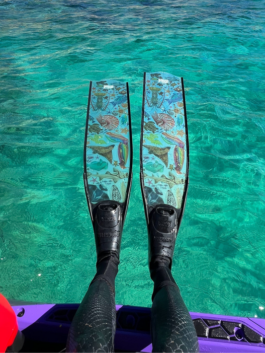 RAINBOW BLACK FREEDIVING FINS