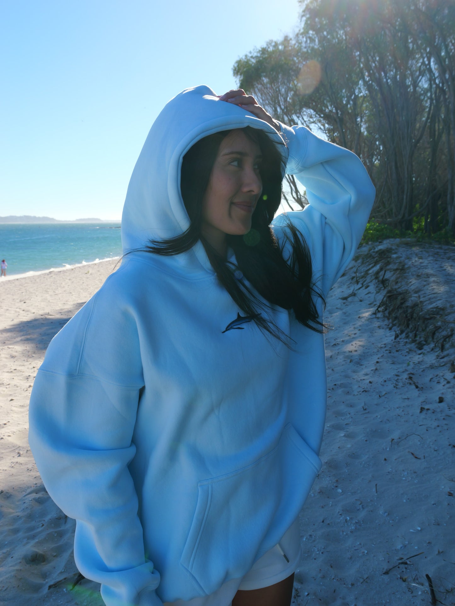 CETACEAN LIGHT BLUE HOODIE UNISEX