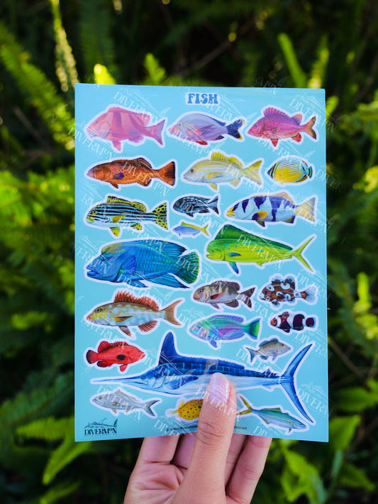Fish sticker sheet