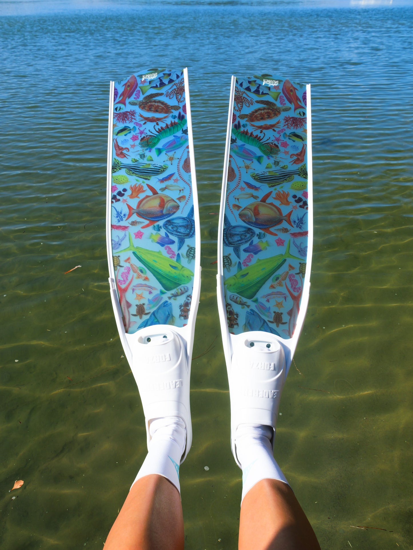 TROPICAL DREAM WHITE FREEDIVING FINS