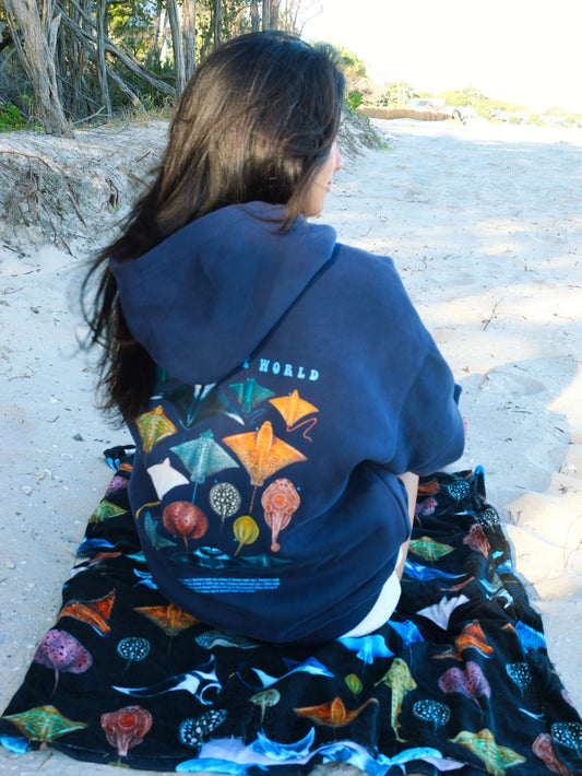 RAYMIX NAVY HOODIE UNISEX