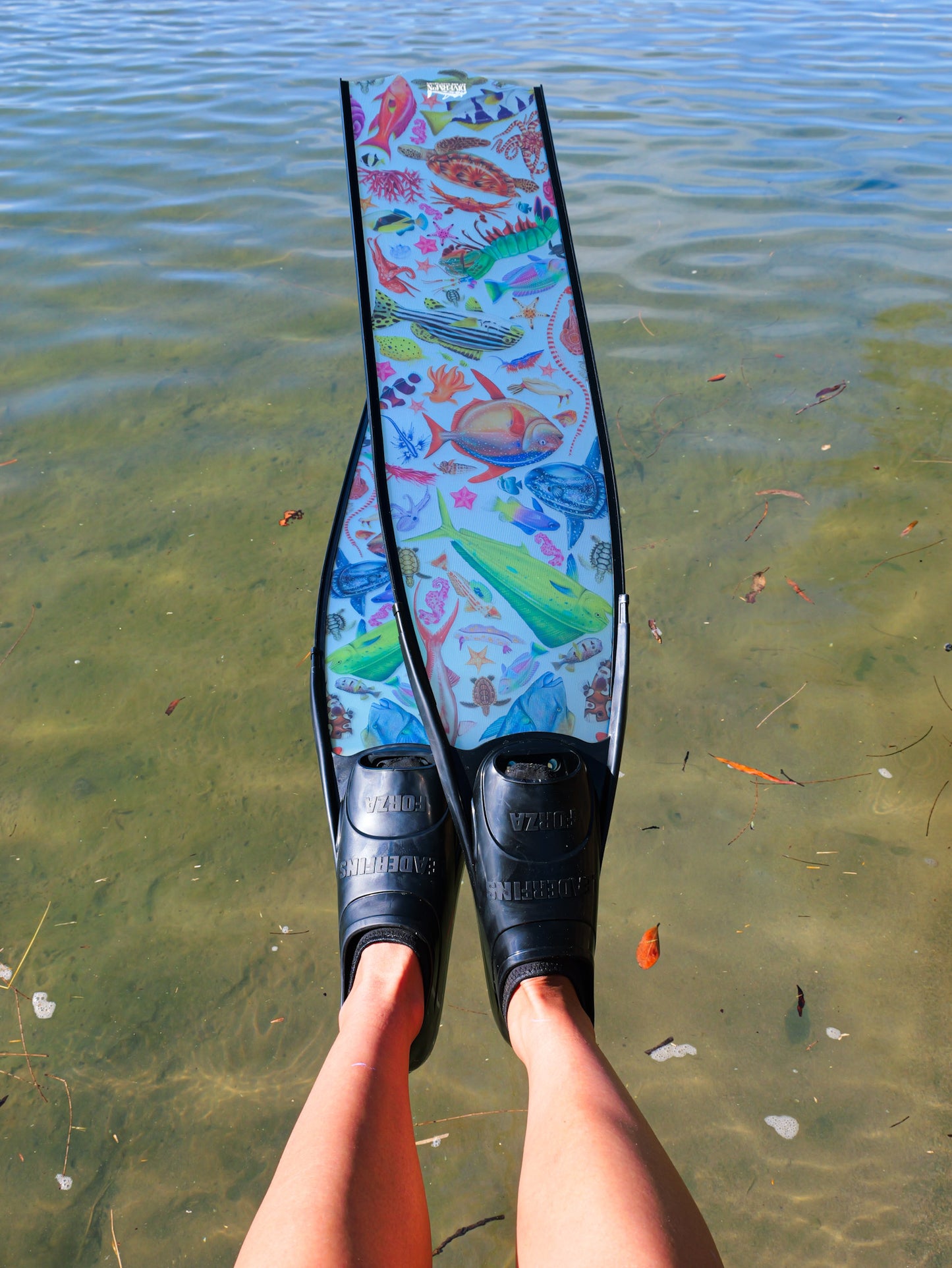 TROPICAL DREAM BLACK FREEDIVING FINS