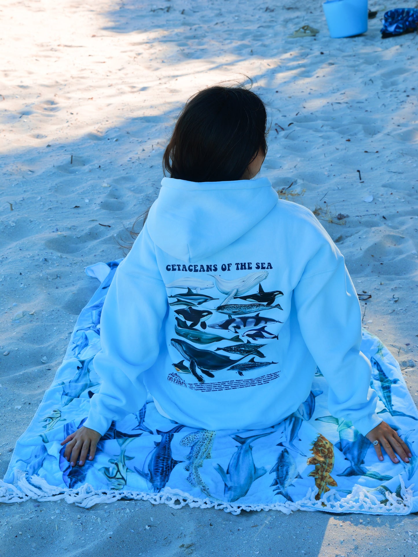 CETACEAN LIGHT BLUE HOODIE UNISEX