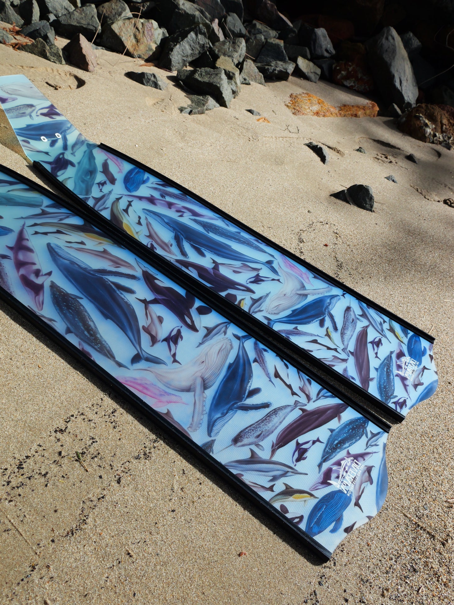 CETACEANS BLACK FREEDIVING FINS