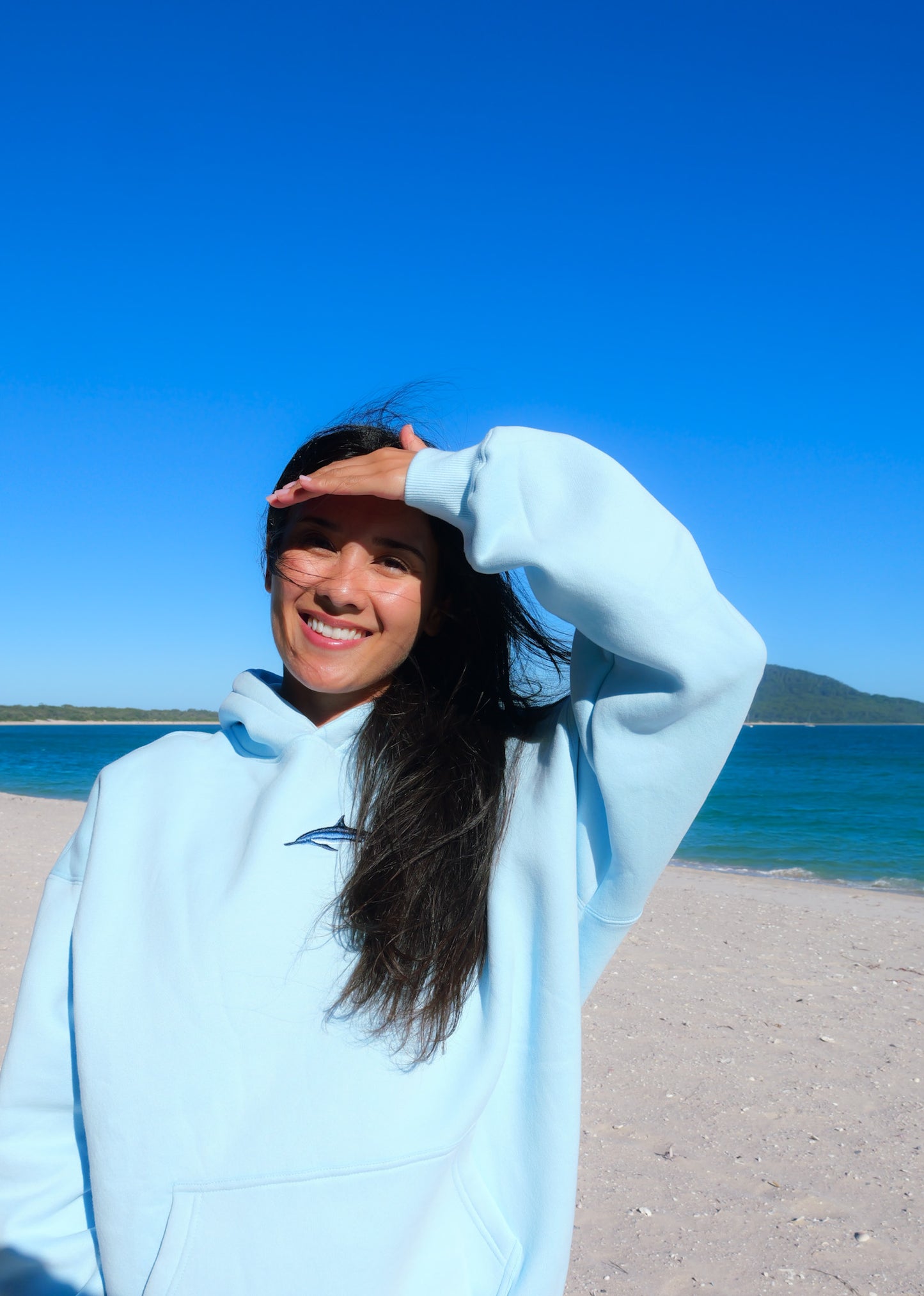 CETACEAN LIGHT BLUE HOODIE UNISEX