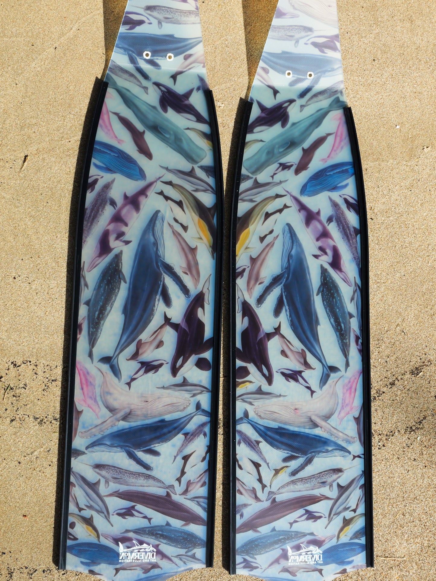 CETACEANS BLACK FREEDIVING FINS
