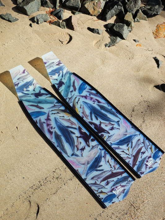 CETACEANS BLACK FREEDIVING FINS