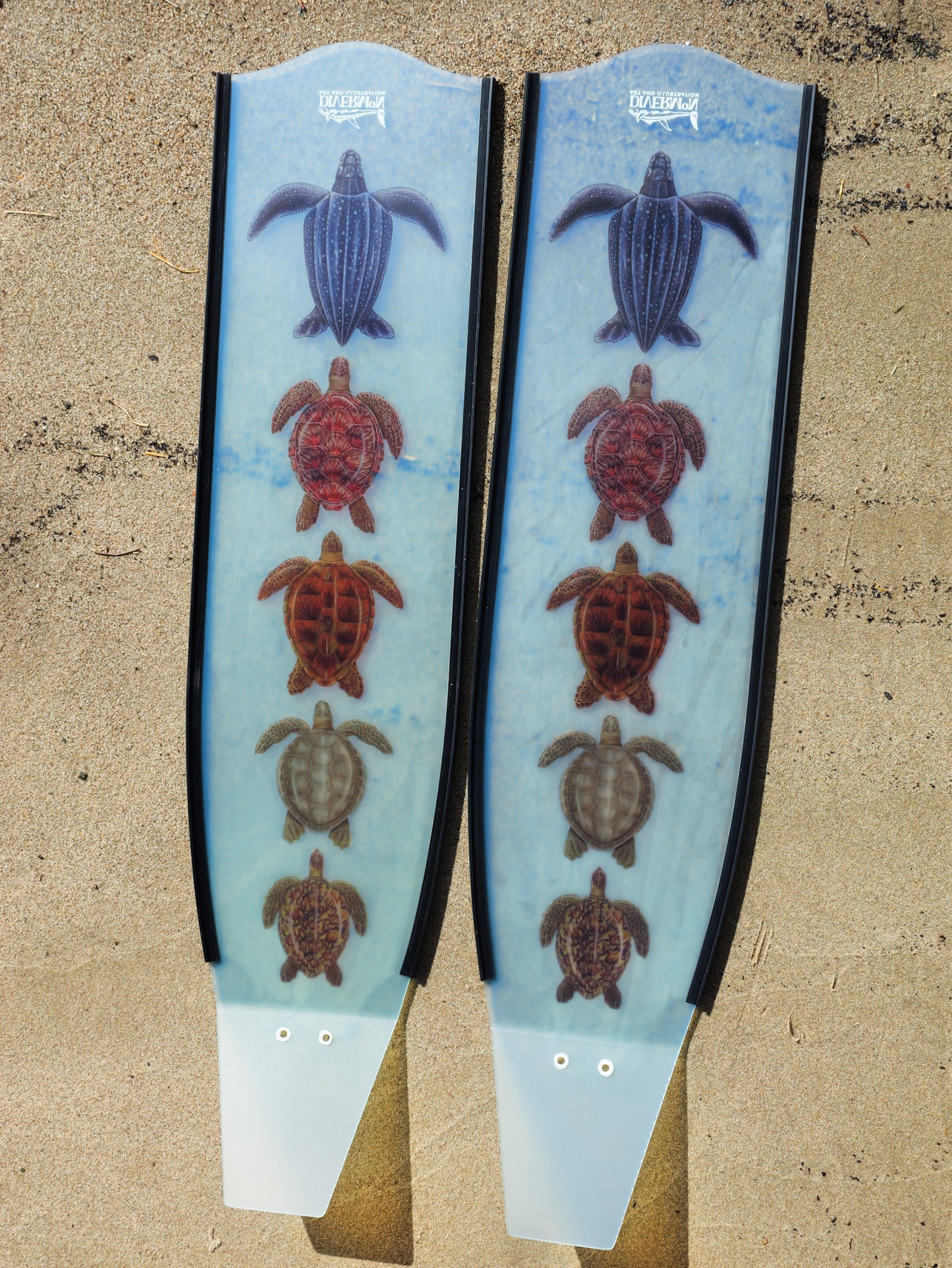 TURTLE BLACK FREEDIVING FINS