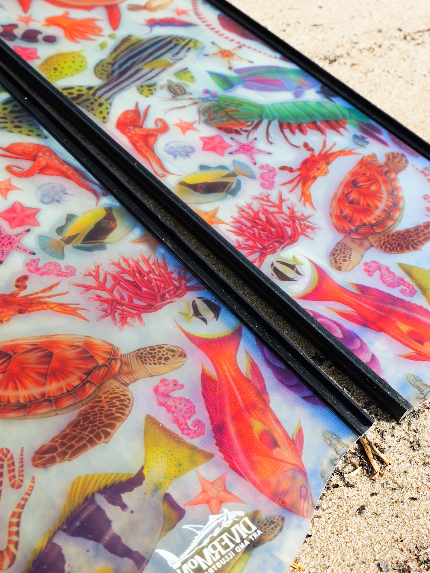 TROPICAL DREAM BLACK FREEDIVING FINS