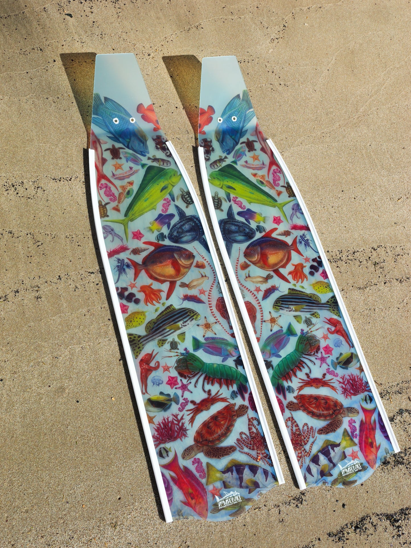 TROPICAL DREAM WHITE FREEDIVING FINS