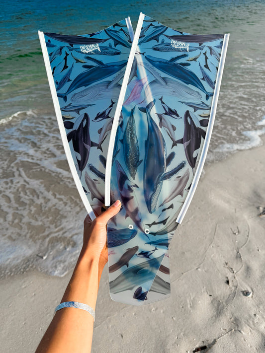 SHORT FINS CETACEANS WHITE