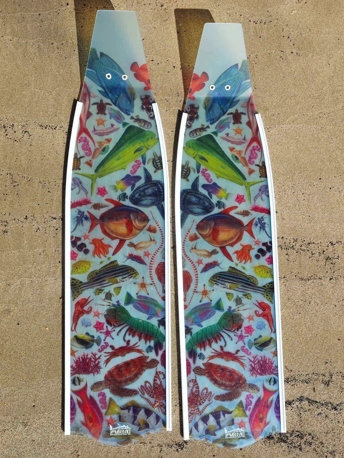 TROPICAL DREAM WHITE FREEDIVING FINS