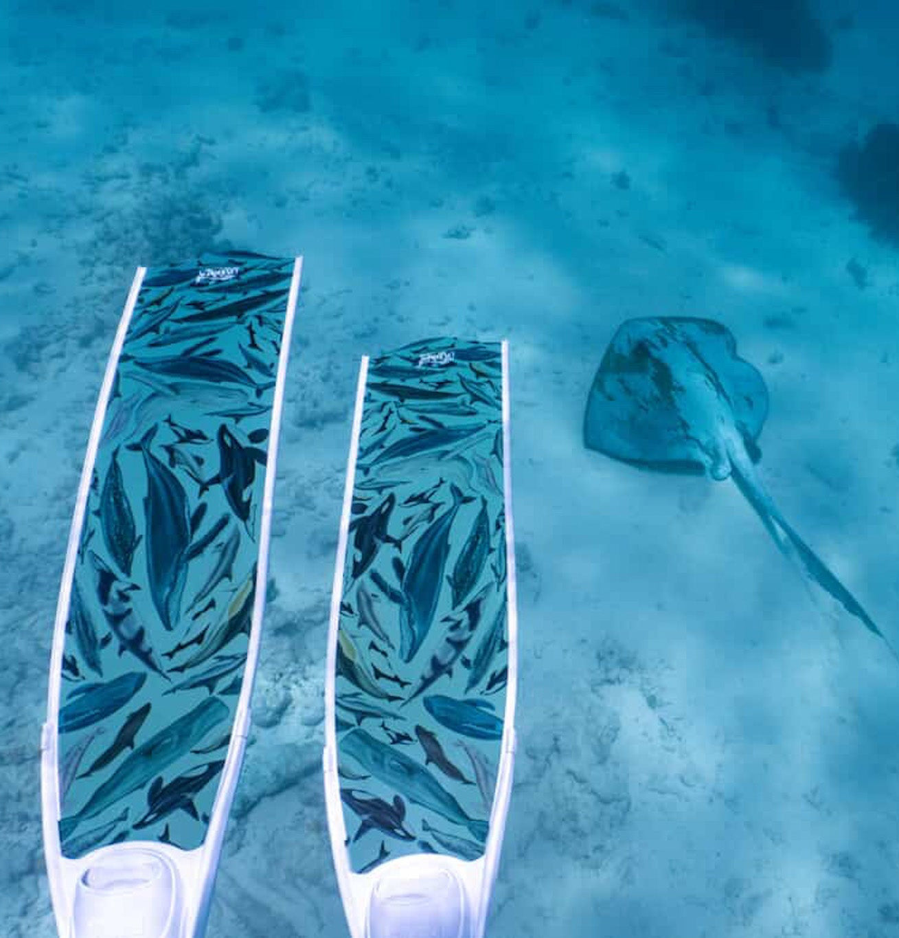 CETACEANS WHITE FREEDIVING FINS