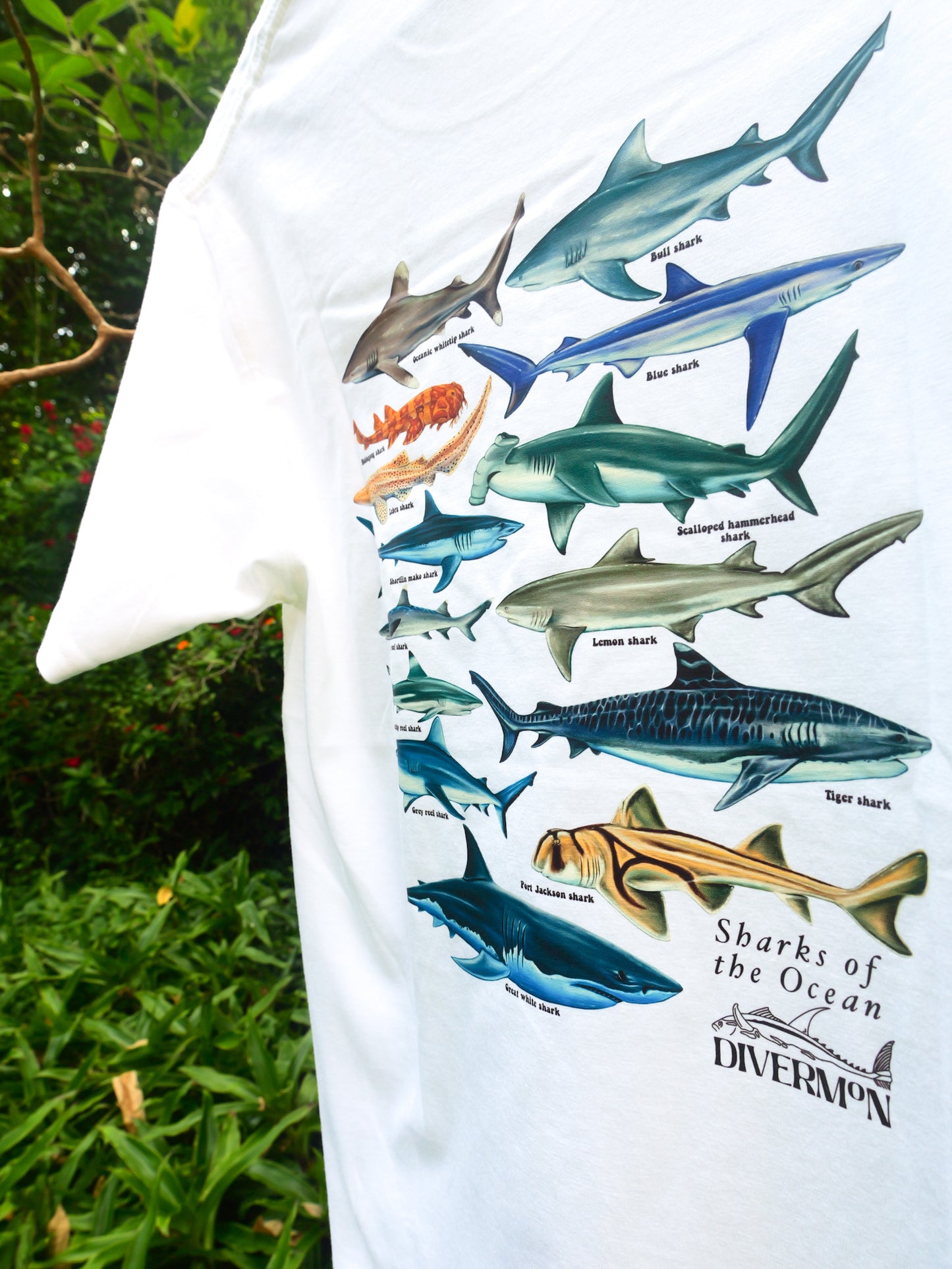 SHARKS WHITE UNISEX T-SHIRT
