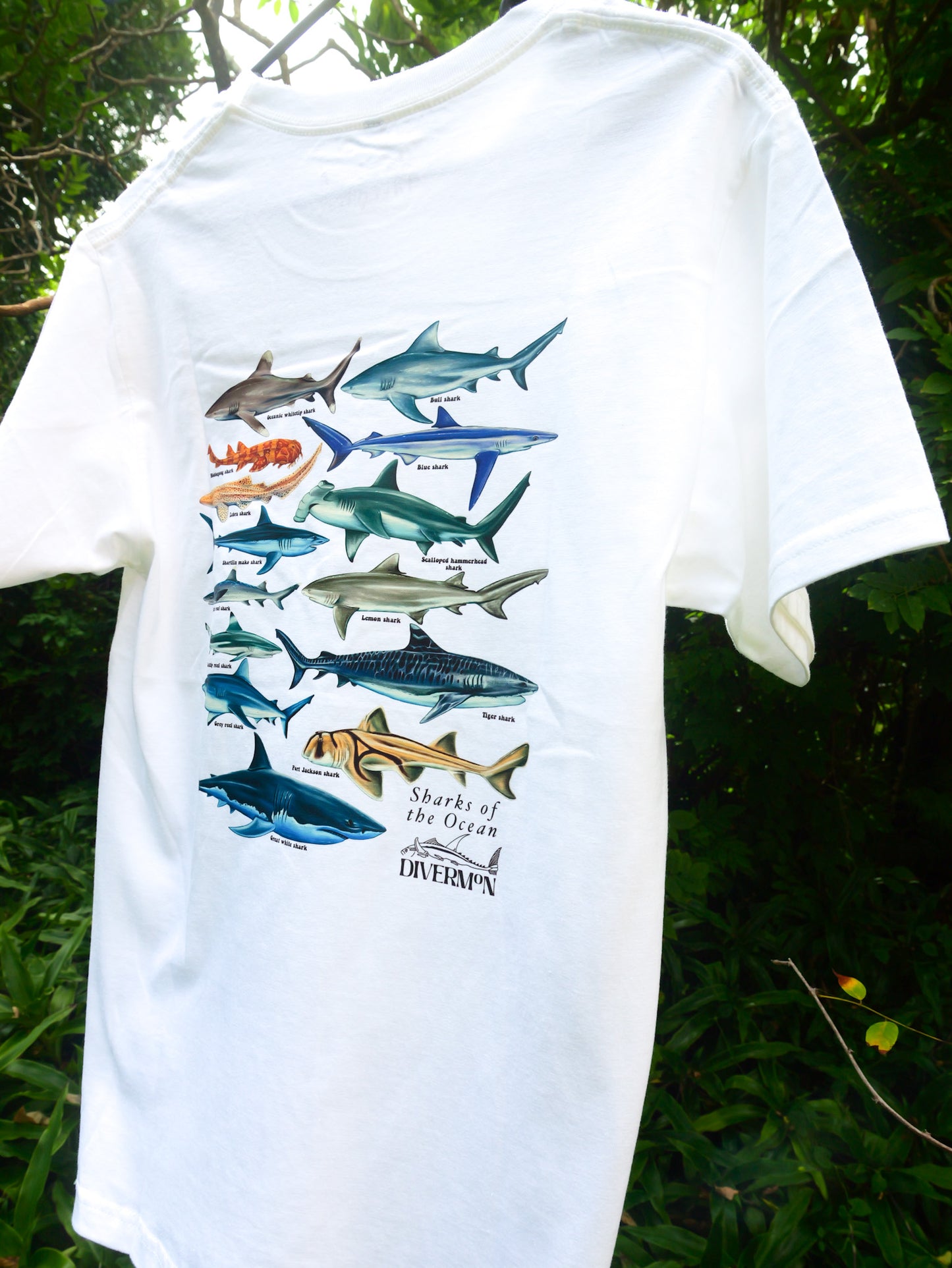 SHARKS WHITE UNISEX T-SHIRT